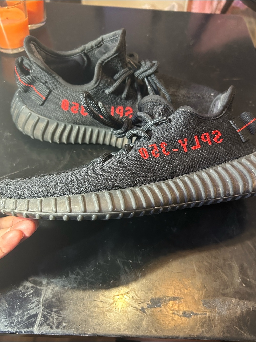 Yeezy Boost 350 V2 'Bred' red "SPLY-350" text/ Size: 6 No Box